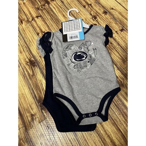 NWT Gen 2 Penn State Nittany Lions 2pc Creeper Set 3-6m Girls - Picture 5 of 7